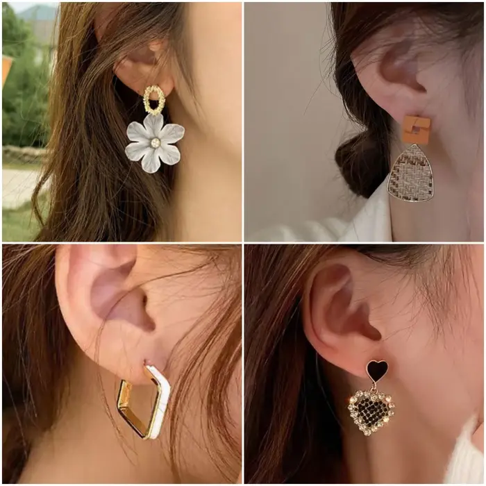 Boucles d'oreilles pendantes pour femme