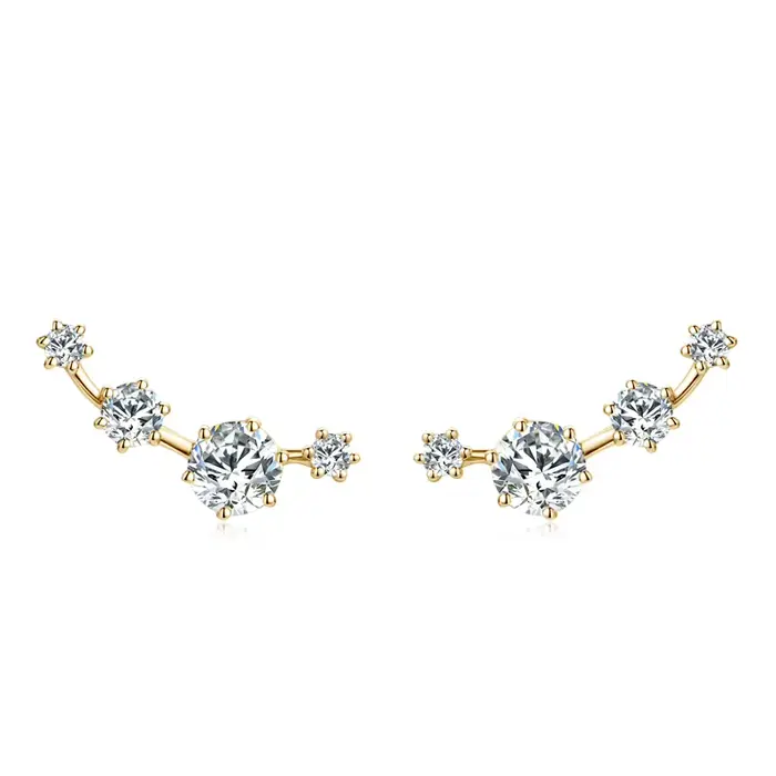 Lnngy 4.5mm & 3mm & 2mm Moissanite boucle d'oreille pour femmes 925 en argent Sterling Mini petites 