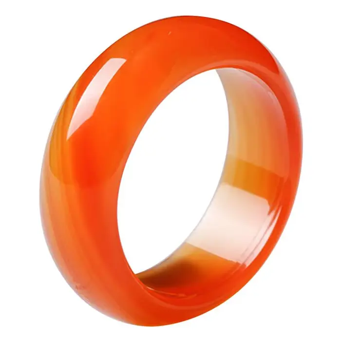 Bague en cristal de cornaline rouge pour femme, bague en agate à la mode, bijoux unis pour filles na