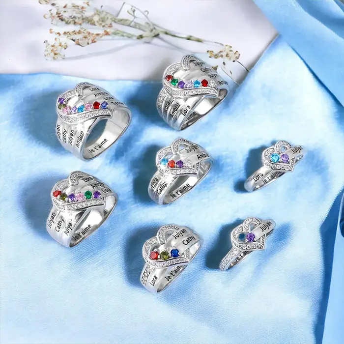 Bague personnalisée avec nom gravé