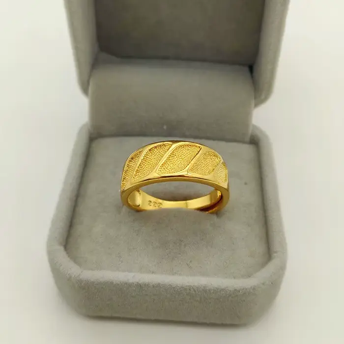 Alliances de mariage YNO en or jaune 18 carats plaqué pur pour homme et femme occasions spéciales romantiques