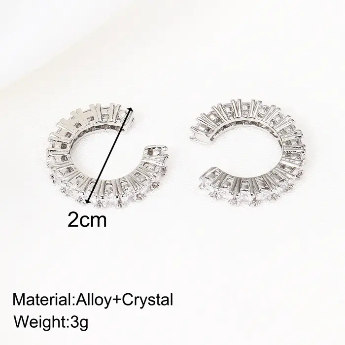 Clip d'oreille en Zircon pour femmes
