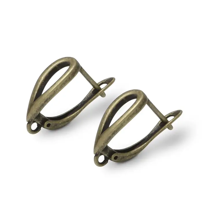 1 paire de boucles d'oreilles en Bronze Antique, crochets pour bricolage, accessoires de bijoux pour