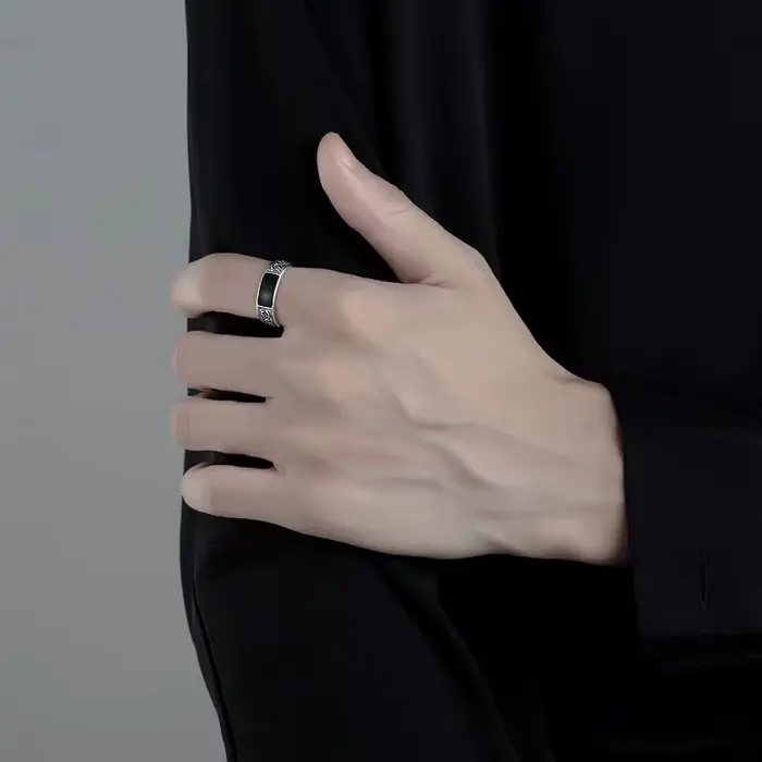 Bague en argent Sterling 925 pour hommes