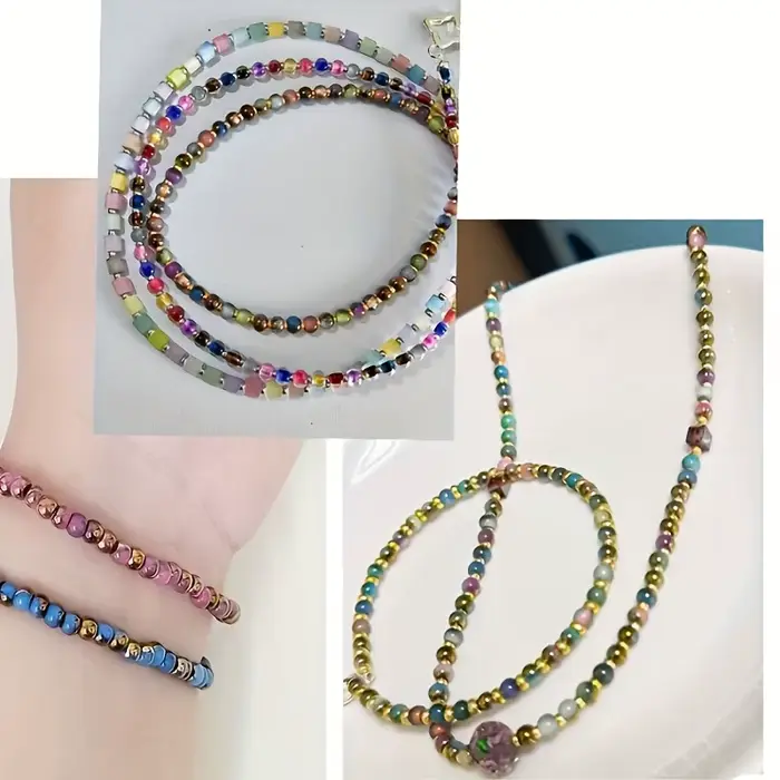 Matériaux de bijoux faits à la main avec perles rondes