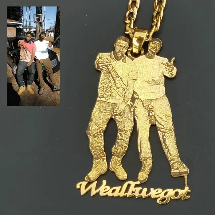 Collier photo personnalisé