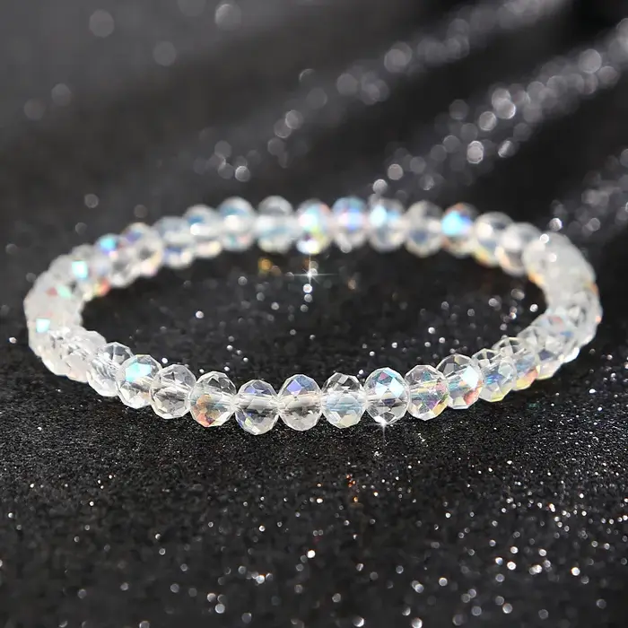 Ins – Bracelet à perles pour femmes, Simple, carré, cristal, exquis, de luxe, à la mode, pour copine