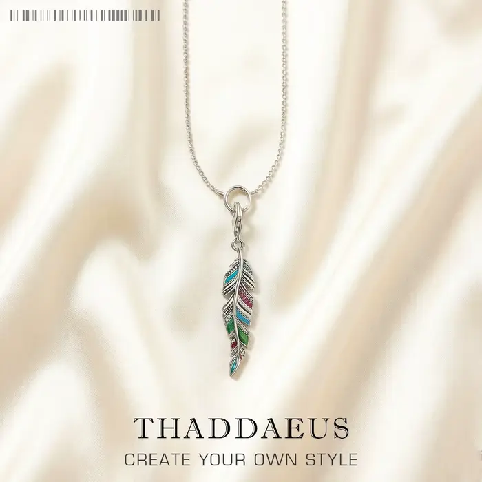 Collier plume ethnique été tout nouveau bijoux fins accrocheurs Europe 925 en argent Sterling bohême