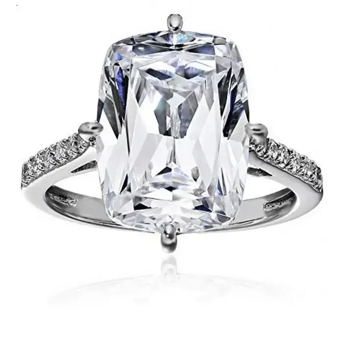 Bague de promesse Fine en argent Sterling 925, diamant de laboratoire, bagues de fiançailles pour fe