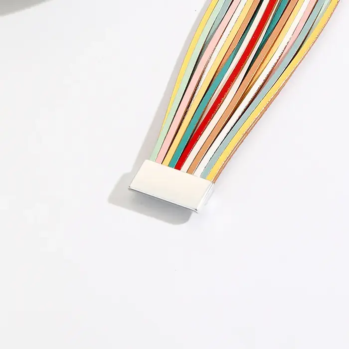 Bracelet en cuir bohème pour femme