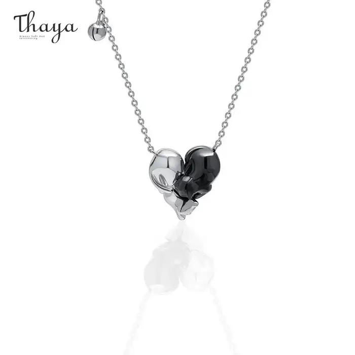 Thaya – collier avec pendentif plaqué or pour femmes, collier élégant pour filles, accessoires de fê