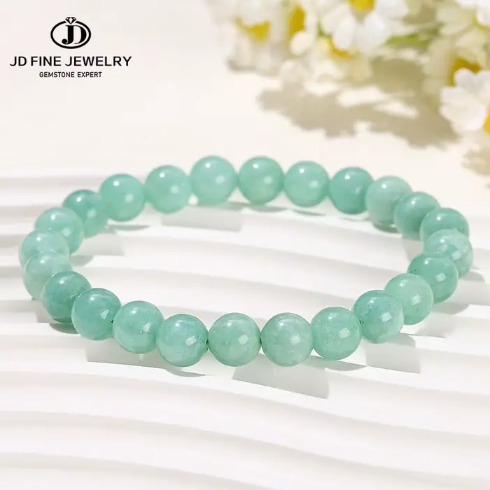 JD-Bracelets perlés en jadite pour femmes, bijoux de guérison énergétique faits à la main, cercle unique, vert naturel du Myanmar, diversifier, commandé, luxe