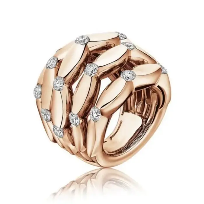 Bagues géométriques en Zircon coloré pour femmes, incrustation de couleur or, accessoires de fête, c