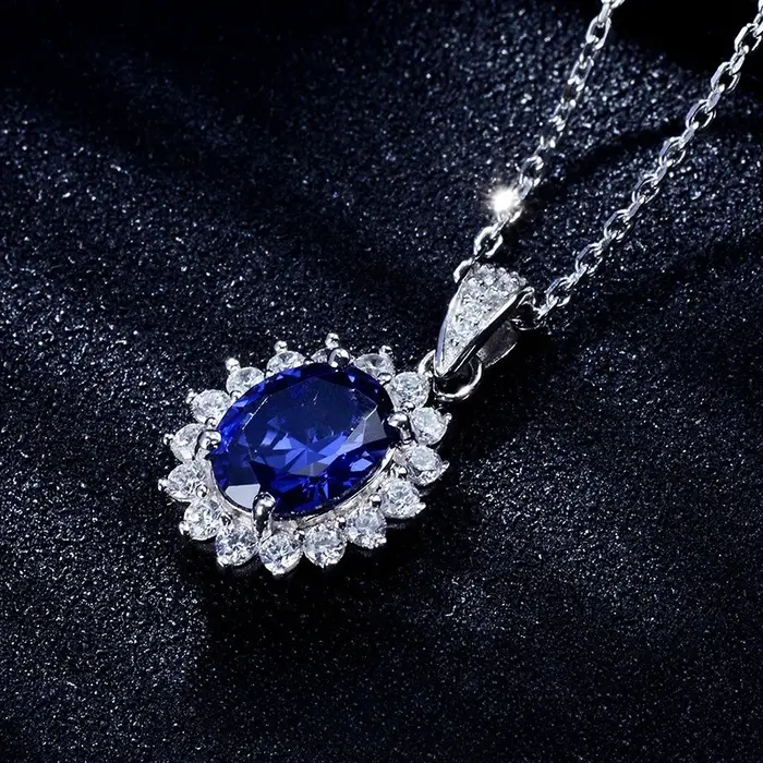 Collier en argent 925 scintillant pour femme et homme
