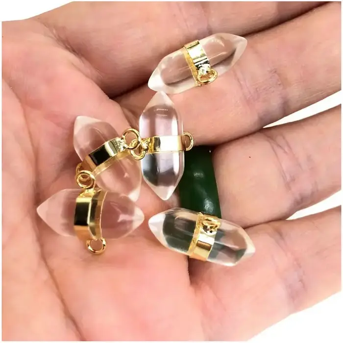 Collier en pierre naturelle pour femme, tête de balle, cristal, agate, quartz, pendentif, guérison, 