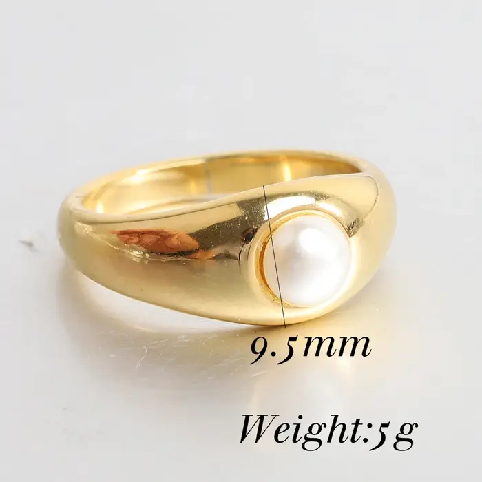 VQYSKO – bague Chic en perles simples