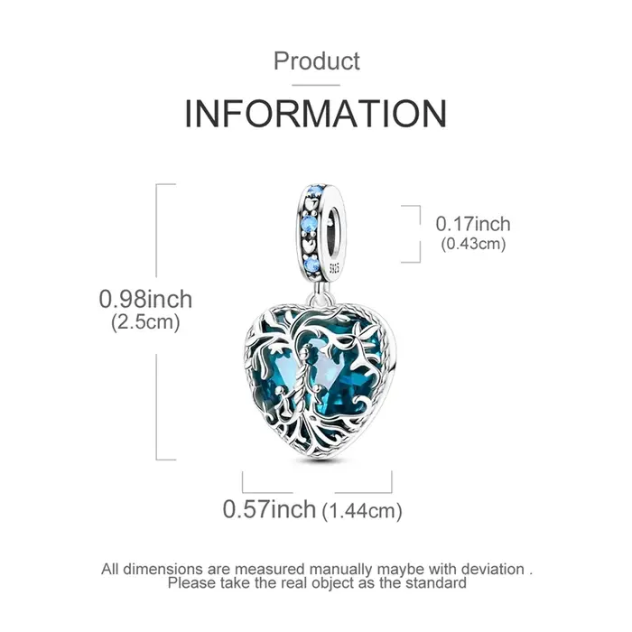 Pendentif arbre de vie parent-enfant en argent sterling 925