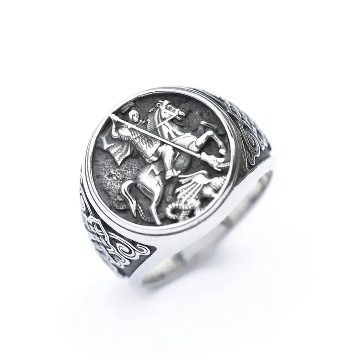 Bague en acier inoxydable 316L pour hommes