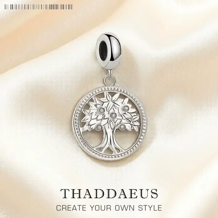 Pendentif rond arbre de vie en argent Sterling 925, breloque de printemps élégante pour femmes et filles, bijoux cadeaux, livraison directe