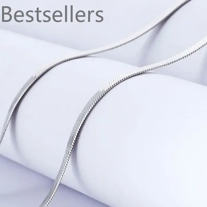 Collier chaîne en argent 925 de 4MM pour femmes