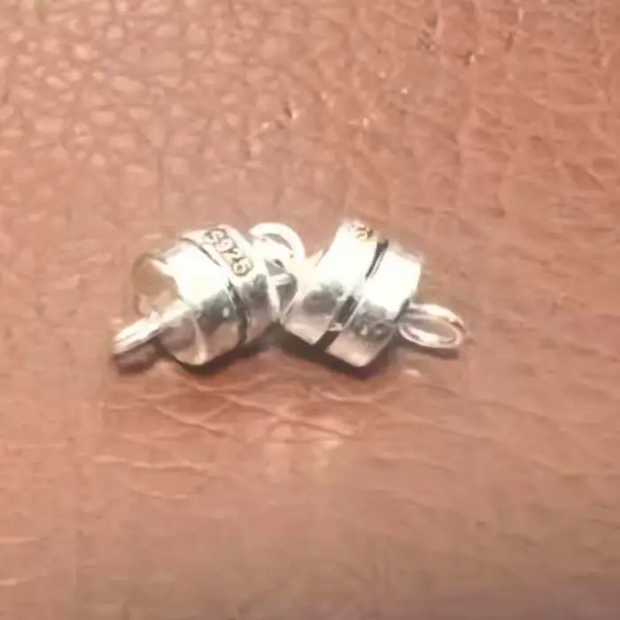 Fermoirs magnétiques en argent Sterling 925 véritable et pur, fabrication de bijoux, boucle en or, c