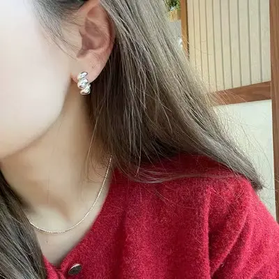 Boucles d'Oreilles en Argent Pur S925, réinitialisation d'Oreille, Ensemble de lèvent Dorés, Bague T