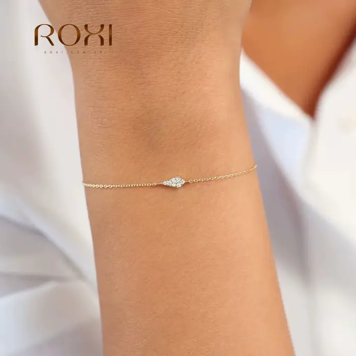 ROXI Mini cerf-volant motif Micro incrusté Zircon mignon femmes Bracelets 100% 925 argent Sterling exquis luxe bracelet cadeau de mode