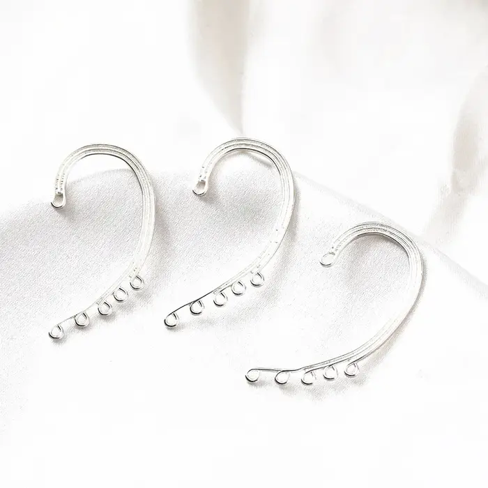 Boucles d'oreilles pendantes plaquées or 14 carats