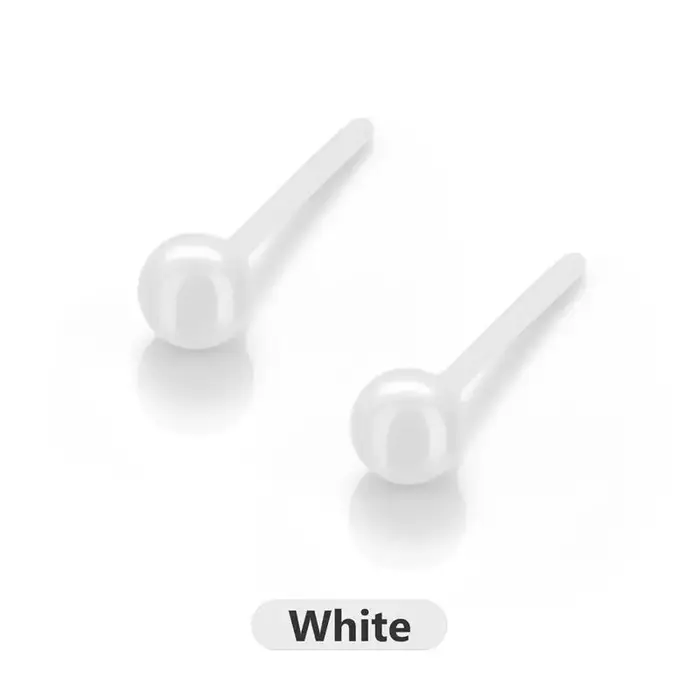 Boucles d'Oreilles en Céramique en Forme de Cœur, Bijoux de Corps Simples et Classiques, Piercing, 1