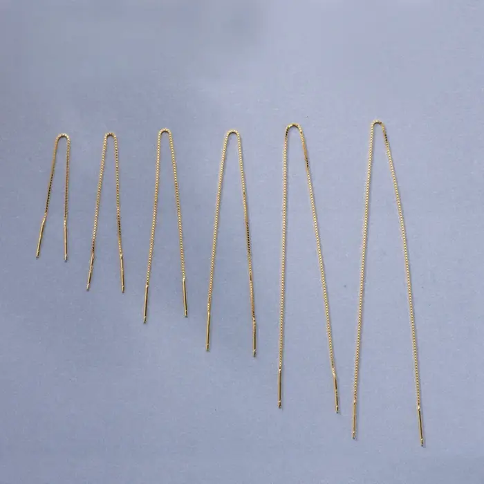 Boucles d'oreilles pendantes minimalistes en argent sterling 925, hypoallergéniques, pour femmes