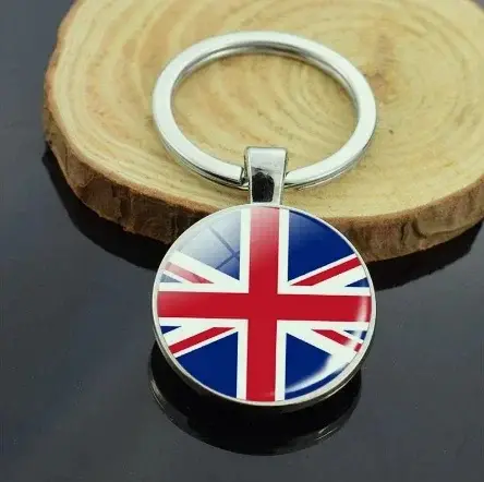Personnalisez les bracelets de drapeau britannique à breloques du royaume-uni pour les cadeaux des f