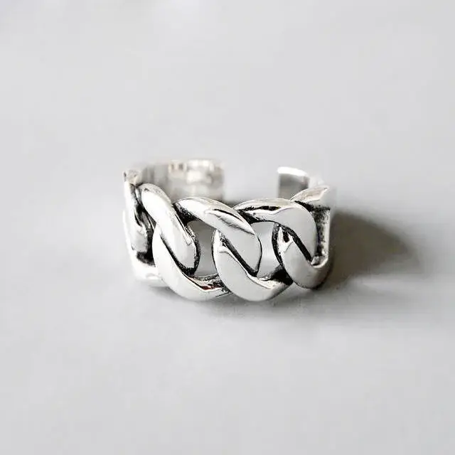 Bagues Vintage en argent Sterling 925 pour filles et dames, taille réglable, bijoux de fête de maria