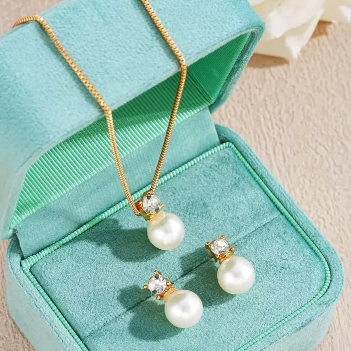 Bijoux en fausses perles pour femmes, style français, luxe discret, adaptés à un usage quotidien, aux fêtes, aux banquets, cadeau idéal