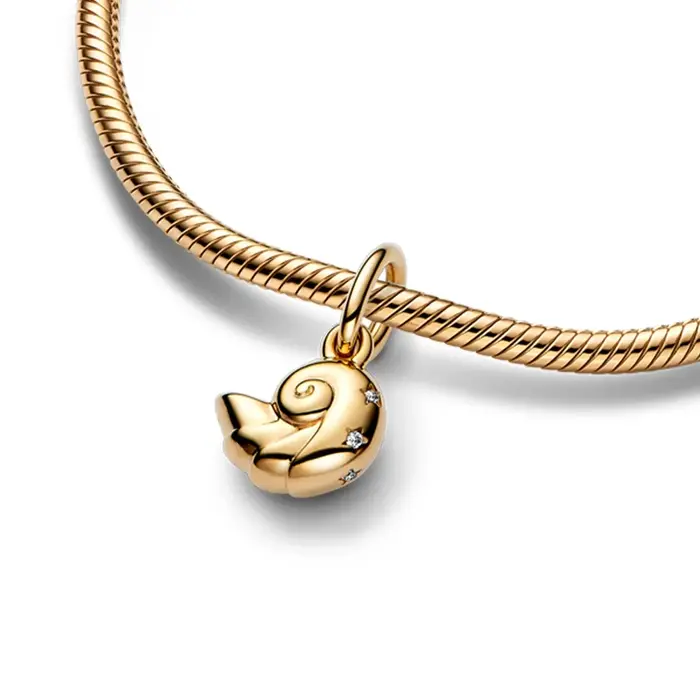 Nouvelle Collection 2026 : Breloque Coquillage Enchanté La Petite Sirène pour Bracelets et Joncs Femme