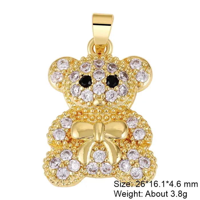 Juya 18K véritable plaqué or luxe créatif grec mauvais œil amour coeur breloques pour bricolage sain