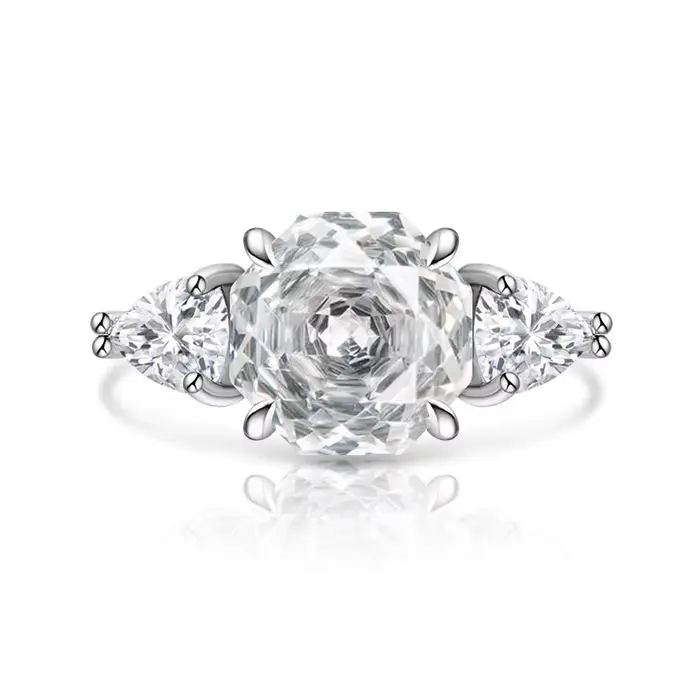 Bague en argent Sterling 925 pour femmes, en Zircon, coupe Rose millénaire, Vintage, romantique, Sty