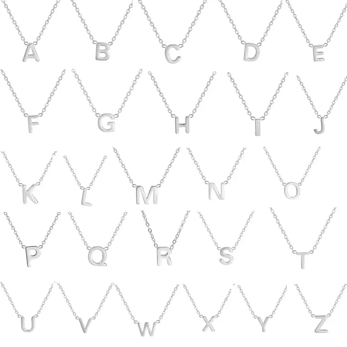 Cazador – collier minimaliste avec lettres initiales A-Z pour femmes, chaînes ras du cou en acier in