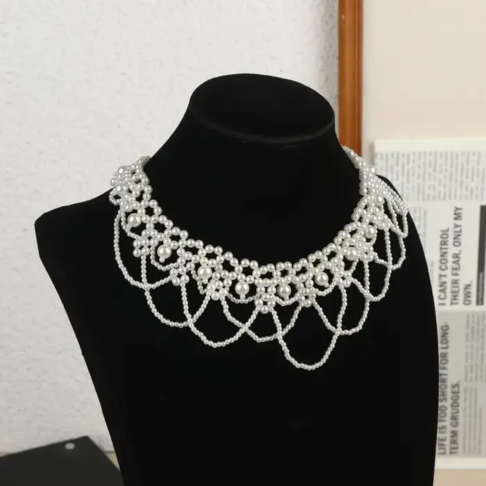 Collier de perles multicouches pour femmes