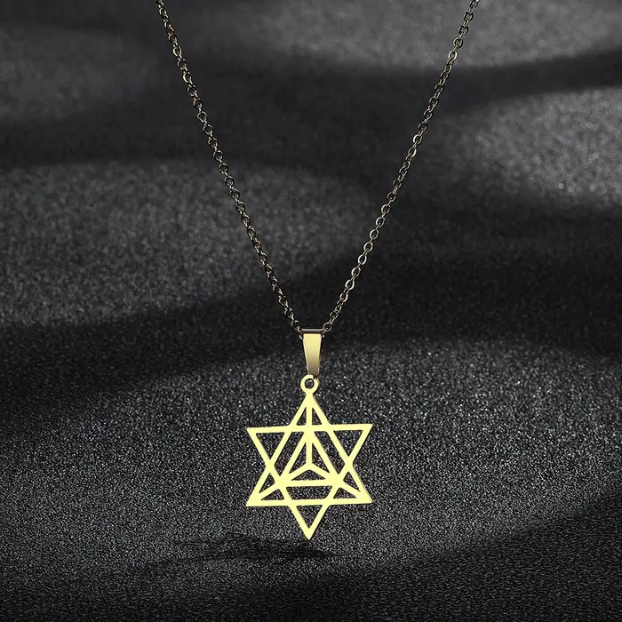 Cxwind Merkaba Collier étoile Zen Yoga