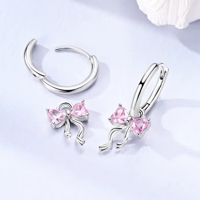Boucles d'oreilles en argent Sterling 925 pour femmes avec certificat GDTC pour occasions spéciales et designs originaux