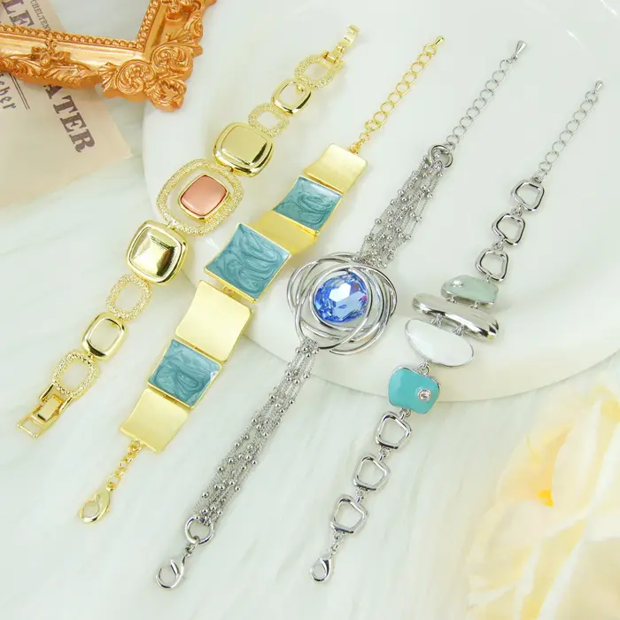 Bracelet en cristal coloré pour femmes brésiliennes