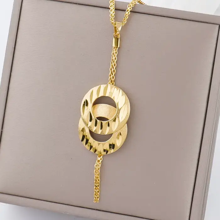 Ensemble de bijoux de couleur dubaï pour femmes