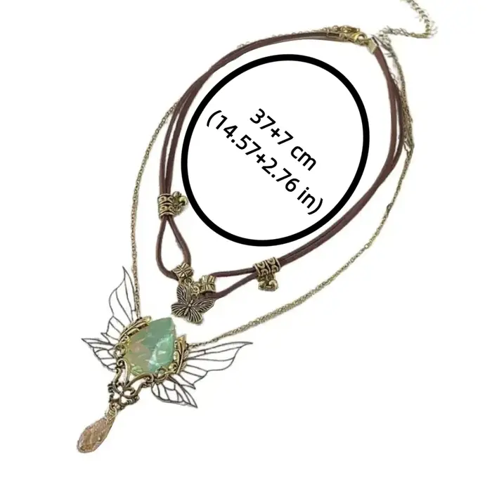 Collier Vintage ailes en strass