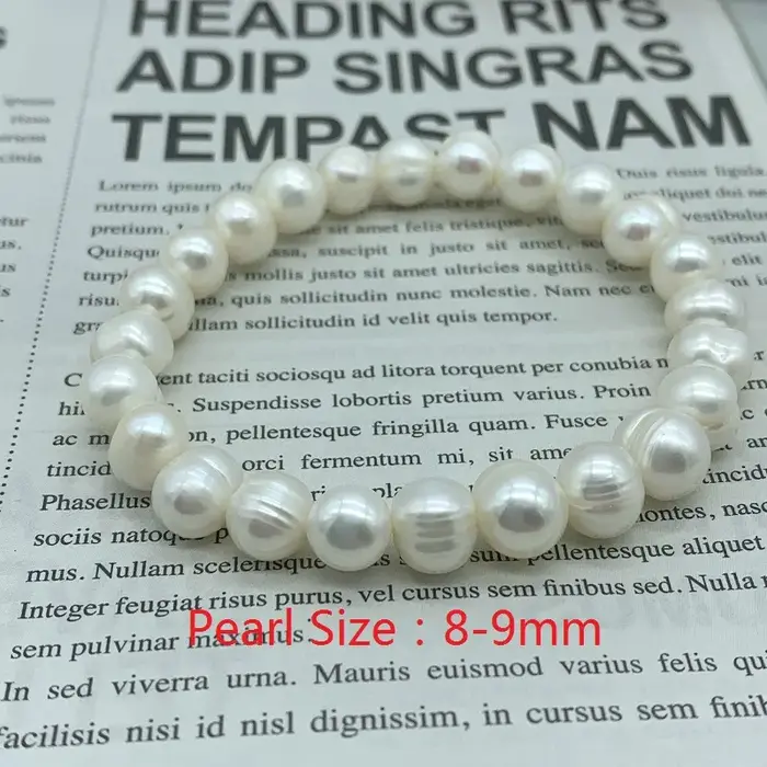 Bracelet de perles d'eau douce naturelles pour femmes, bijoux à la mode, cadeau 2021