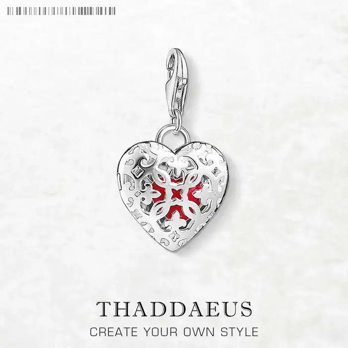 Médaillon coeur ornement pendentif à breloque 925 en argent Sterling cadeau romantique pour les femm