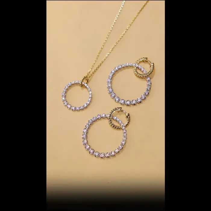 Bellux-Boucles d'Oreilles Synthétiques Plaquées Argent 925