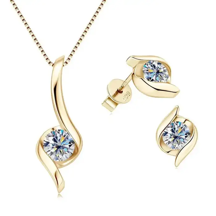 Ensemble de bijoux en argent Sterling 925 pour femmes