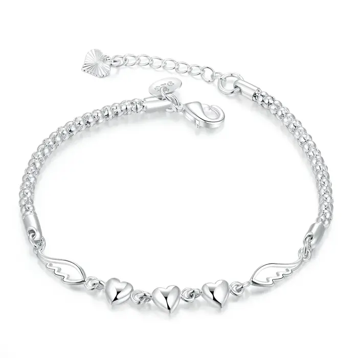 Bracelet à brins en argent sterling 925 motif perle de raisin pour femme et homme