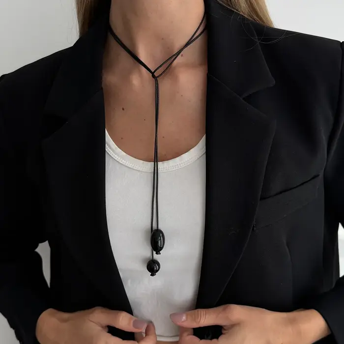 Collier avec pendentif en résine transparente pour femmes, Design de Niche, Simple, personnalisé, ré