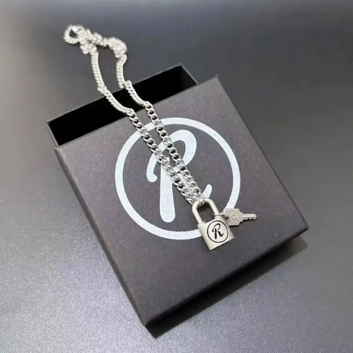 Collier Anime NANA, Pendentif Unisexe Punk Vintage Mat, Motifs Oosaki Nana Honjo Ren Key R Lock, Accessoires Bijoux Cosplay